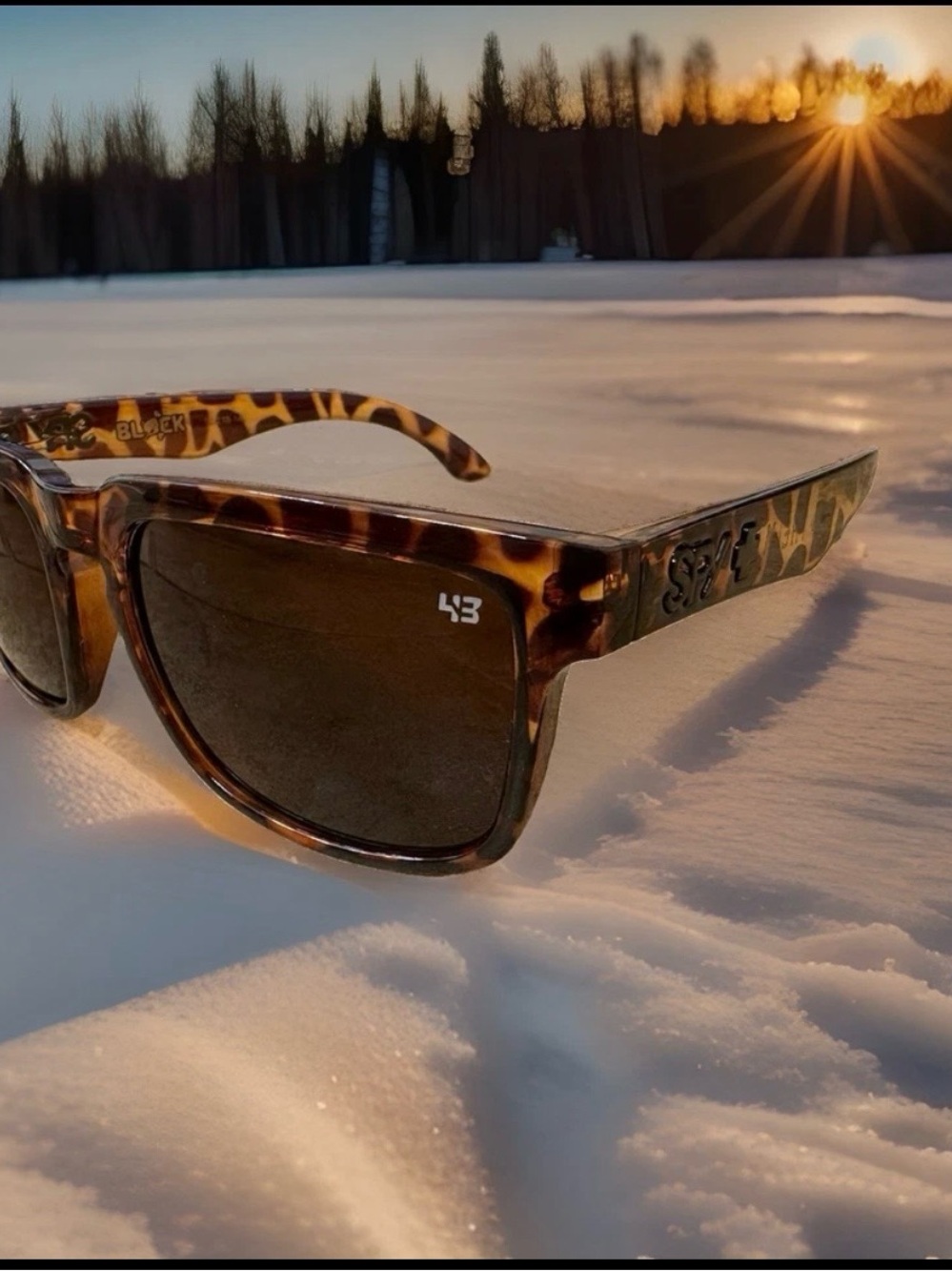 SPY+ Tortoiseshell Sunglasses with Brown Lenses - Picture 3 of 4